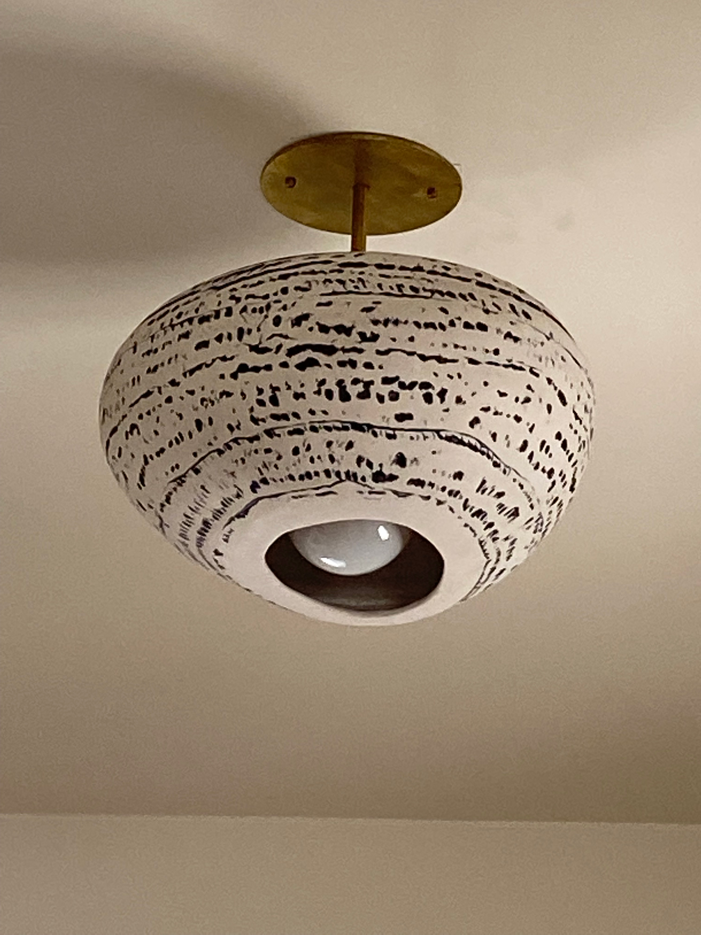 porcelain light in a hallway enlarged created by Lisa Ehrich