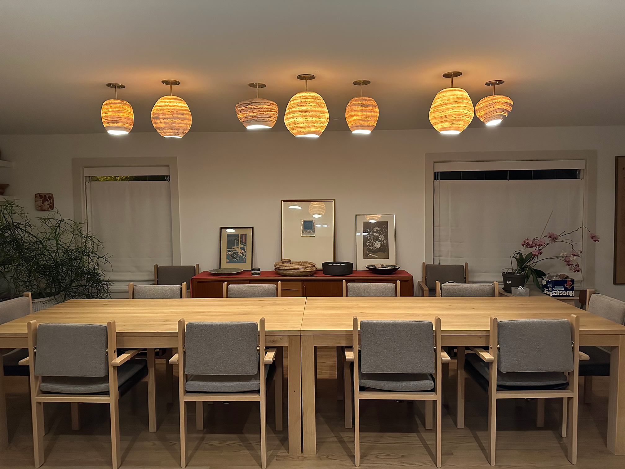 7 Porcelain Sculpture Lights created by Lisa Ehrich